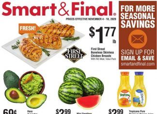 Smart & Final Weekly Ad Nov 4– Nov 10, 2020
