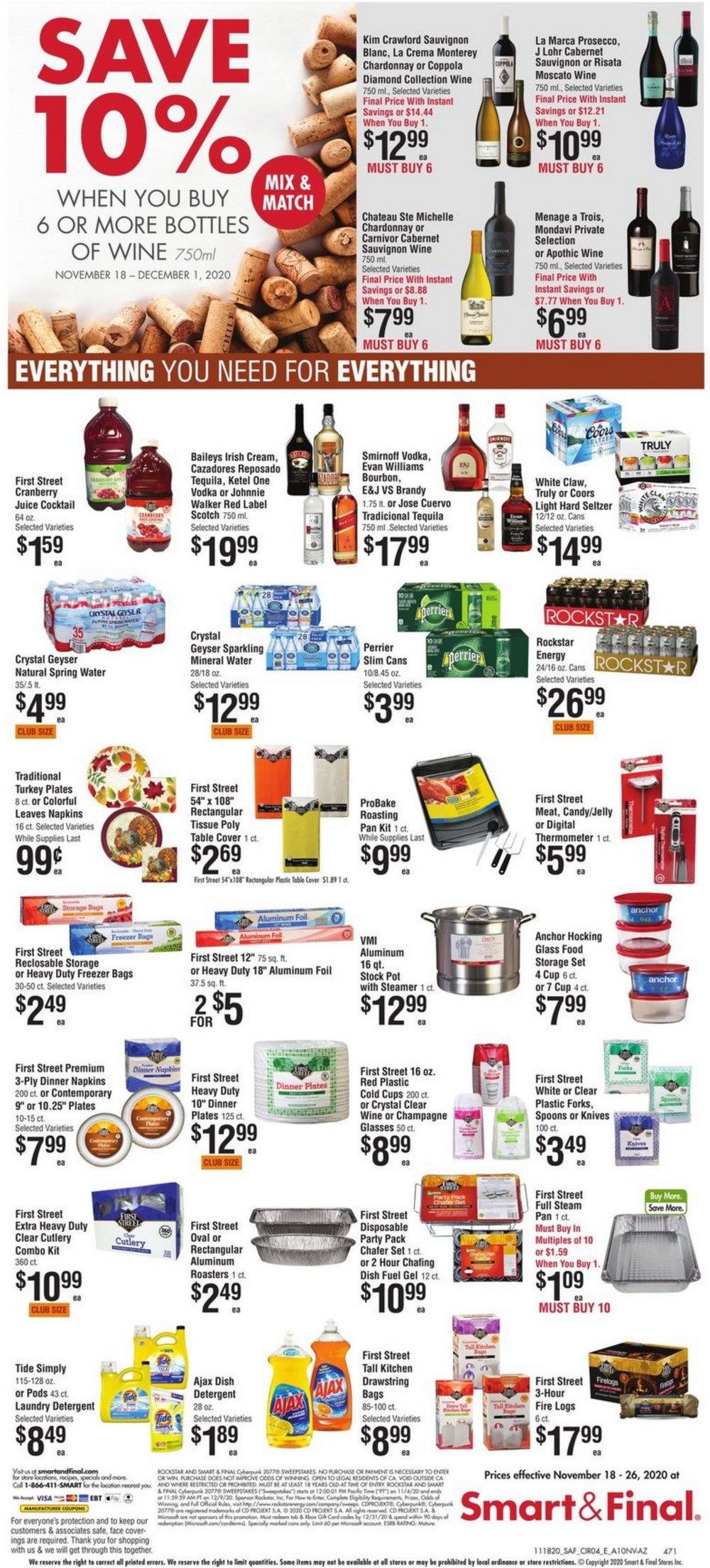 Smart & Final Weekly Ad Nov 18 Nov 26, 2020