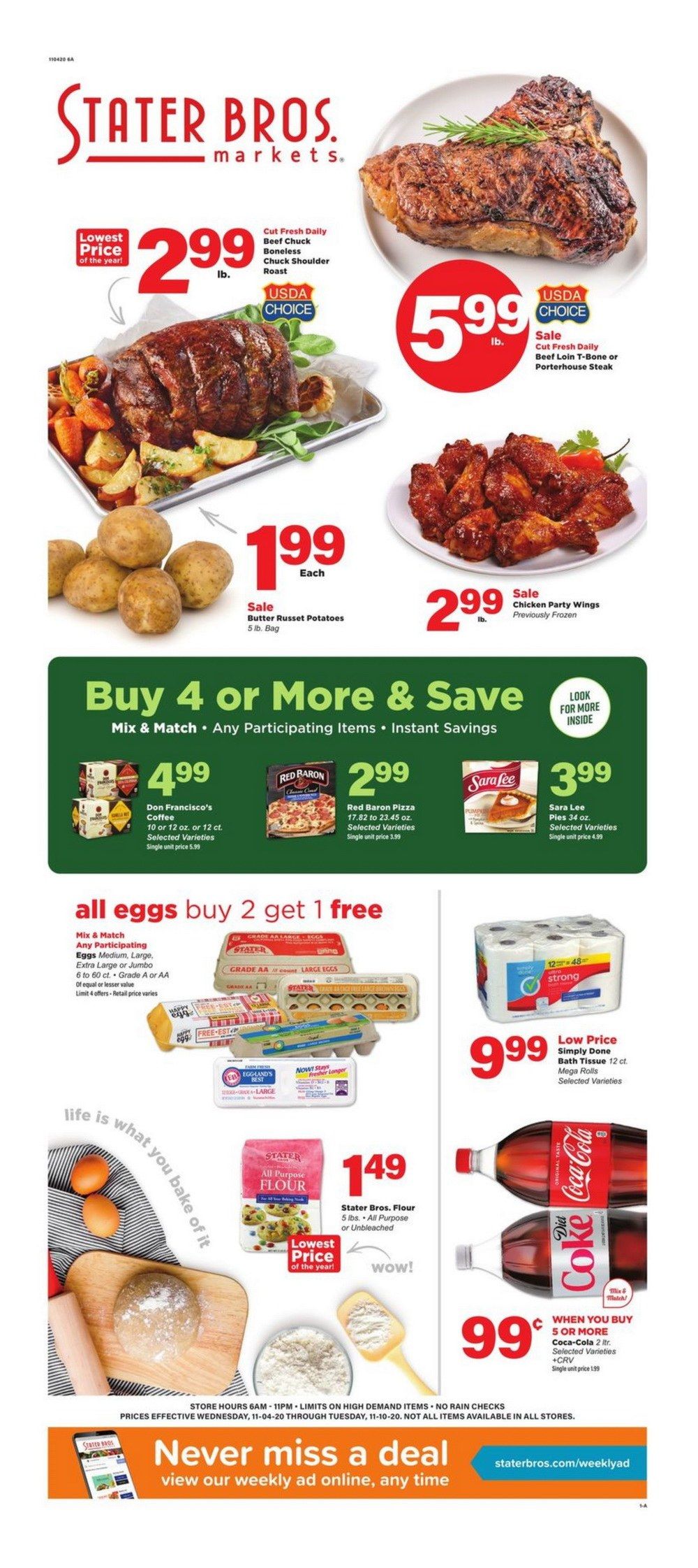 Stater Bros Weekly Ad Nov 04 Nov 10, 2020
