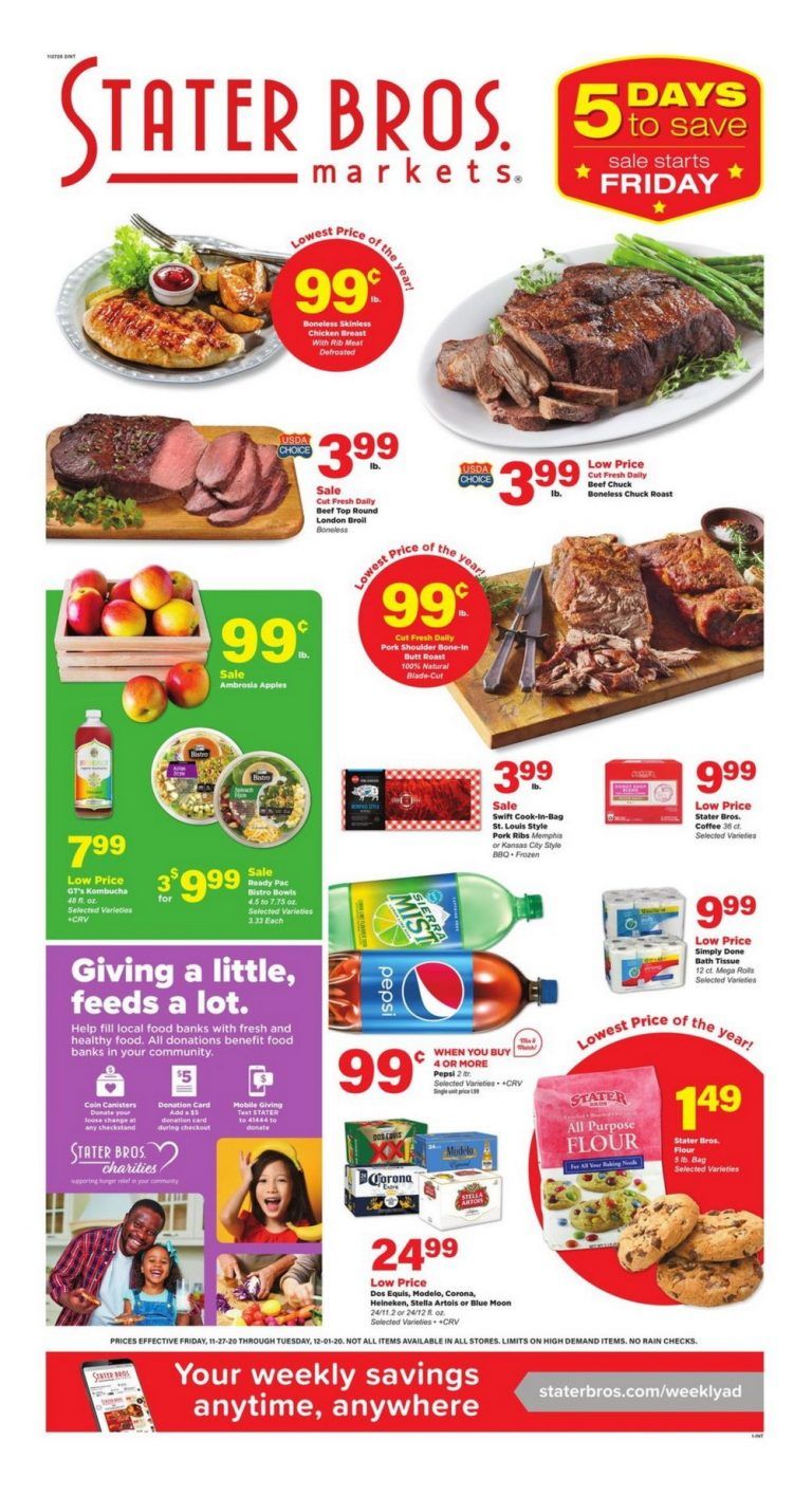 Stater Bros Weekly Ad Nov 27 Dec 01, 2020