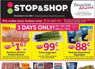 Stop & Shop Weekly Ad Nov 6 – Nov 12, 2020