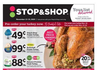 Stop & Shop Weekly Ad Nov 13 – Nov 19, 2020