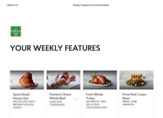 The Fresh Market Weekly Specials Nov 18 – Nov 26, 2020