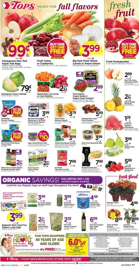 Tops Weekly Ad Nov 01 Nov 07, 2020