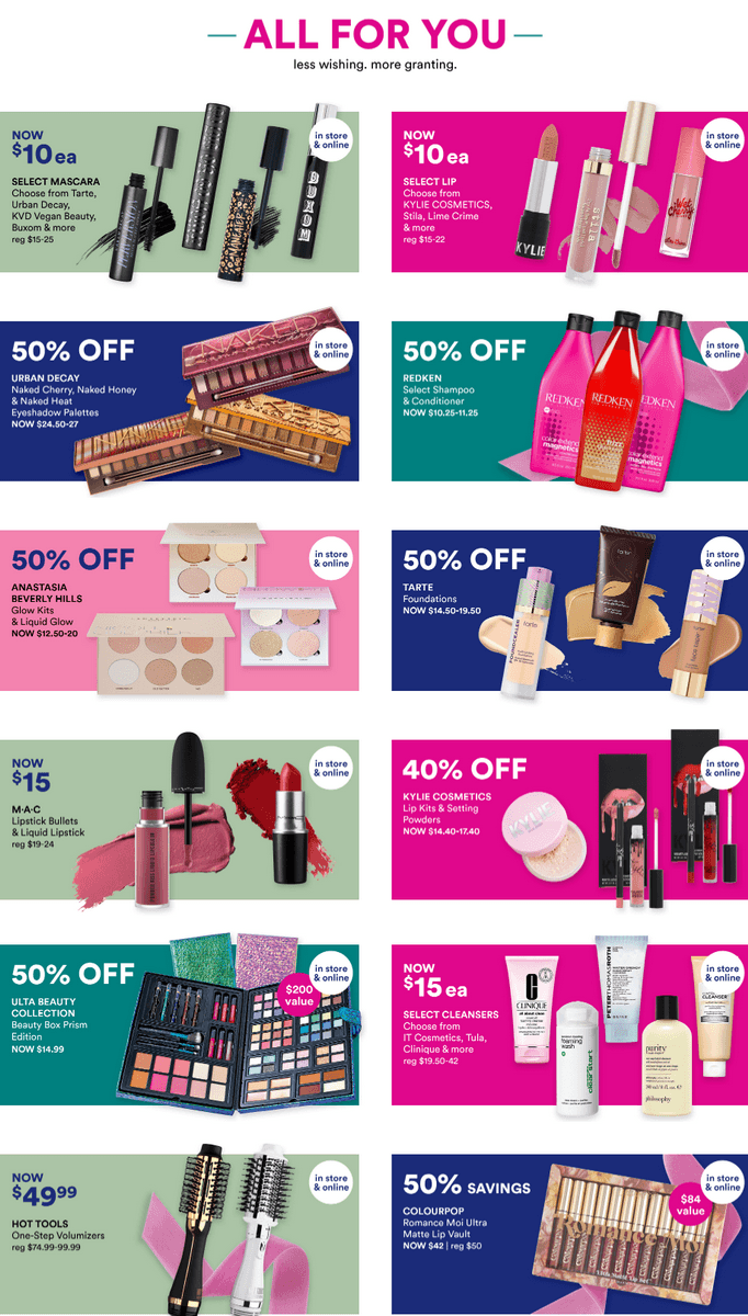 Ulta Beauty Black Friday Ad Nov 20 Nov 27, 2020