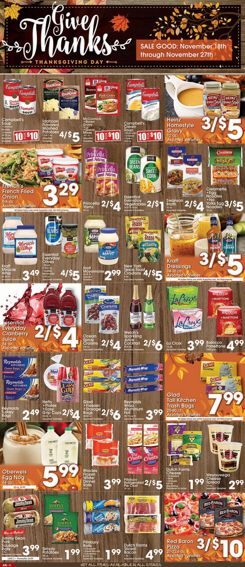 Valli Produce Weekly Ad Nov 18 Nov 27, 2020