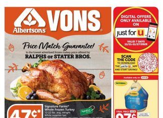 Vons Weekly Ad Nov 11 – Nov 17, 2020