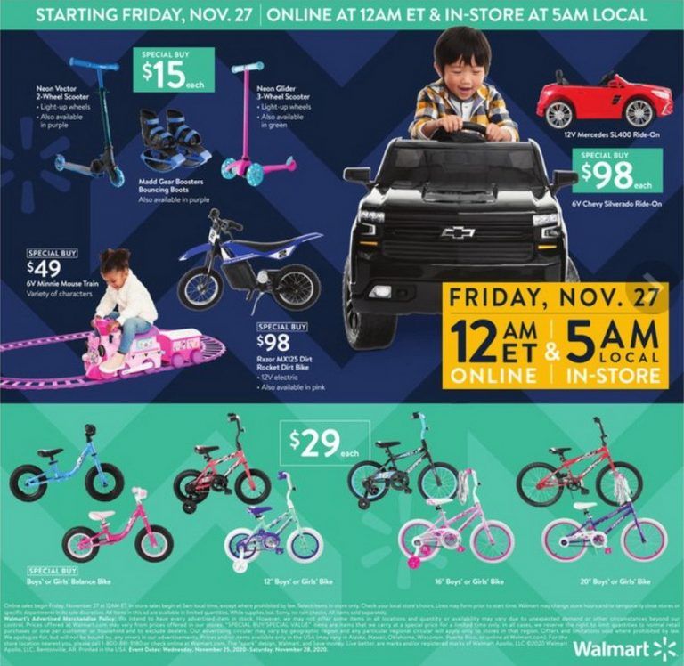 Walmart Black Friday Ad Nov 25 Nov 28, 2020