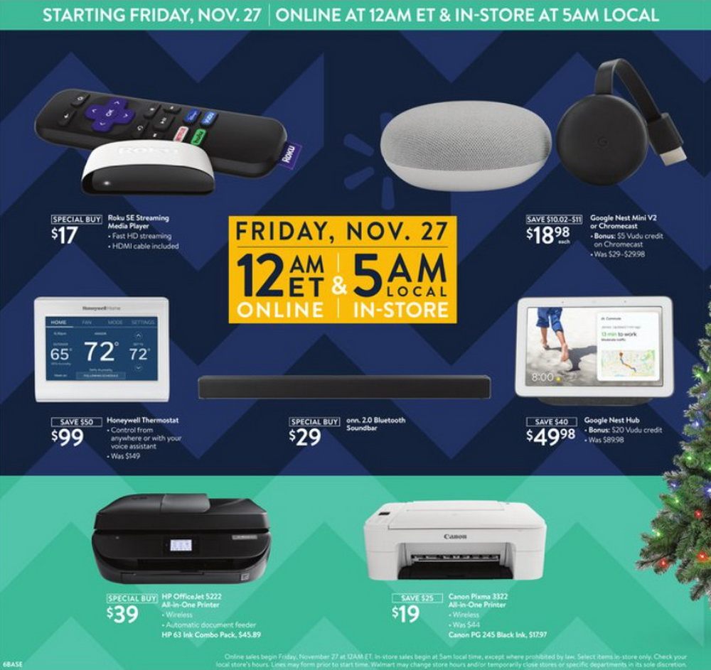 Walmart Black Friday Ad Nov 25 Nov 28, 2020