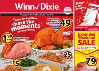 Winn-Dixie Weekly Ad Nov 18 – Nov 25, 2020