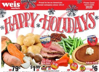 Weis Markets Weekly Ad Dec 17 – Dec 25, 2020