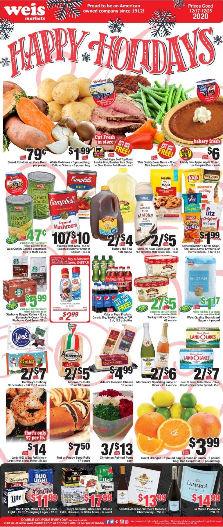 Weis Markets Weekly Ad Dec 17 Dec 25, 2020