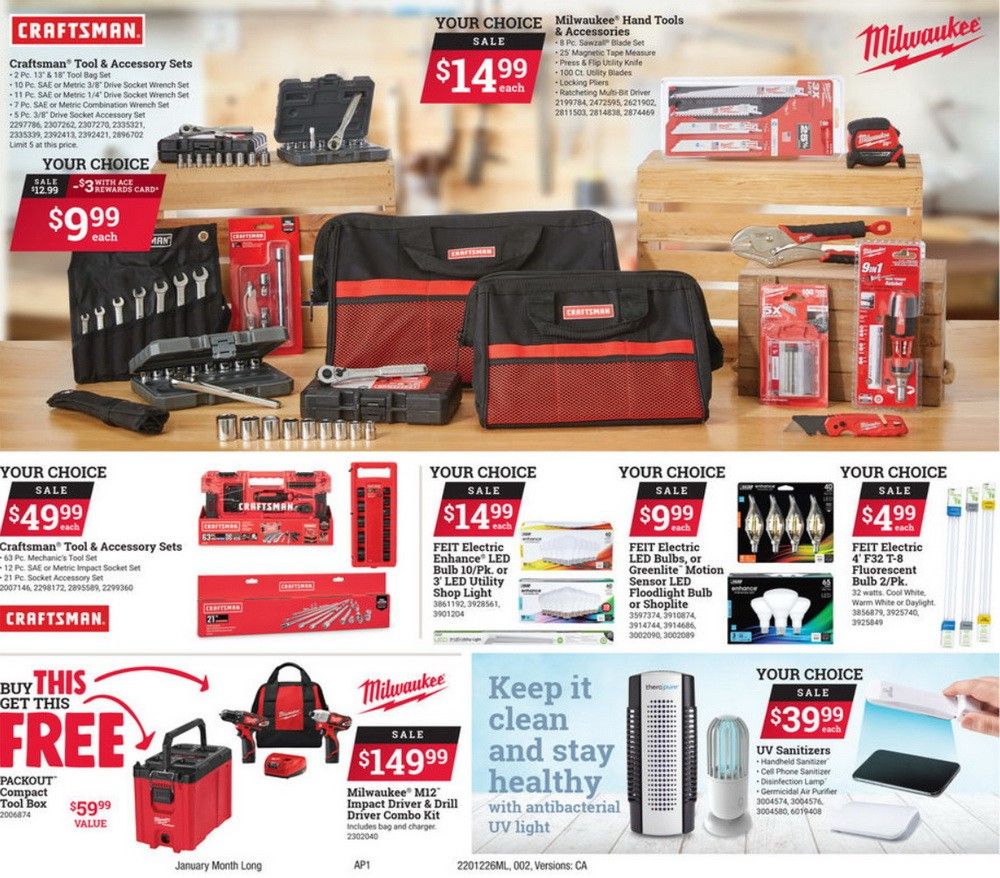 ACE Hardware Monthly Ad Dec 26, 2020 Jan 31, 2021