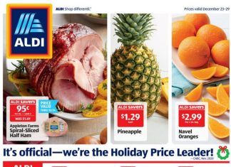 ALDI Weekly Ad Dec 23 – Dec 29, 2020