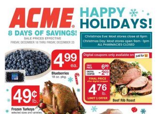 Acme Weekly Ad Dec 18 – Dec 25, 2020