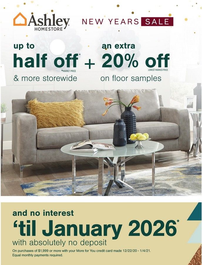 Ashley Furniture HomeStore New Year Sale