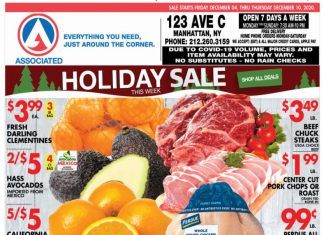 Associated Supermarkets Weekly Ad Dec 04 – Dec 10, 2020