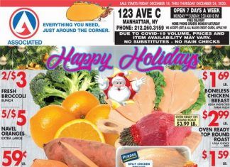 Associated Supermarkets Weekly Ad Dec 18 – Dec 24, 2020