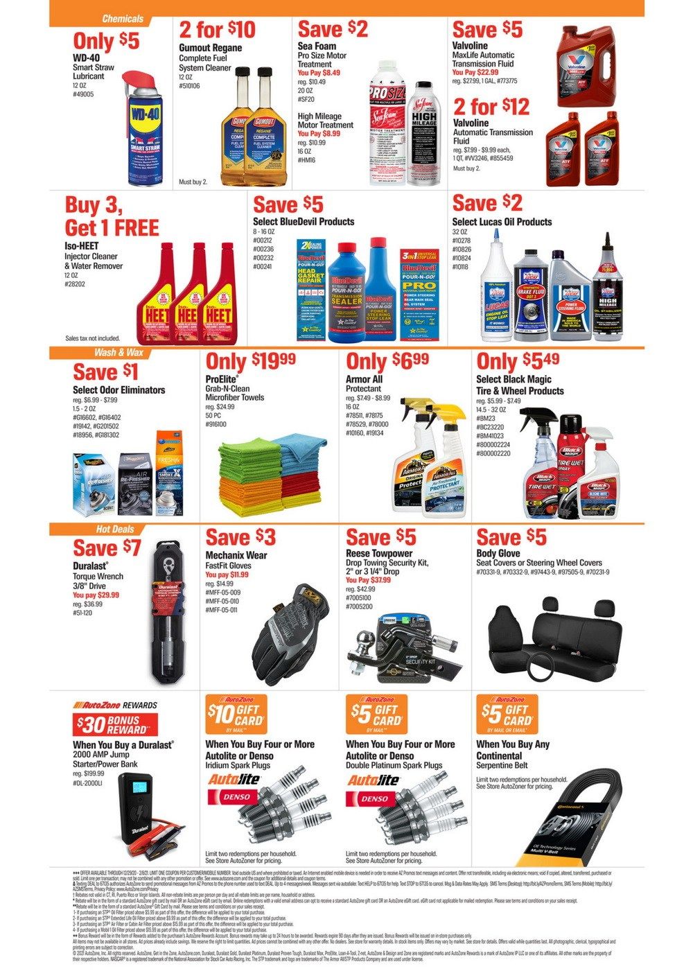 AutoZone Monthly Circular Dec 29, 2020 Feb 08, 2021