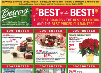 Boscov’s Weekly Ad Dec 03 – Dec 09, 2020
