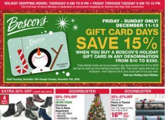 Boscov’s Weekly Ad Dec 10 – Dec 15, 2020
