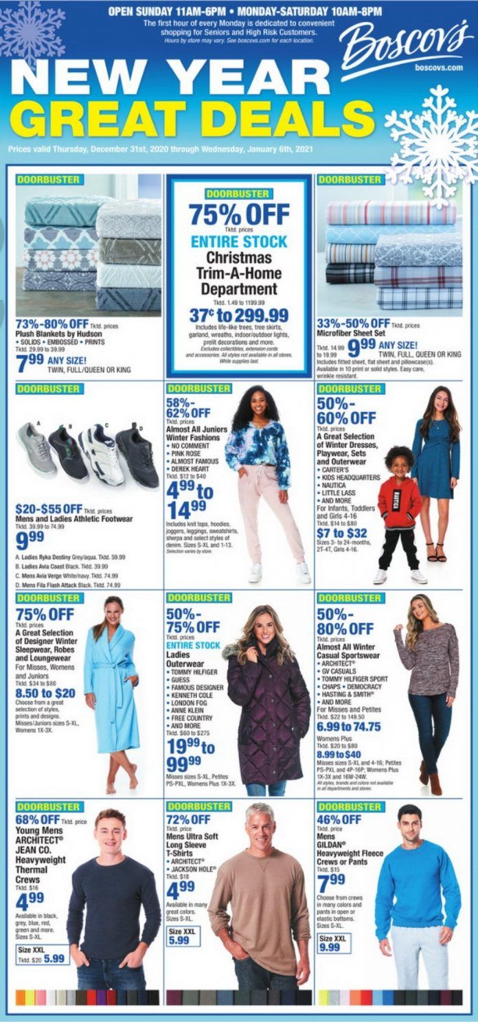 Boscov's Weekly Ad Dec 31, 2020 Jan 06, 2021