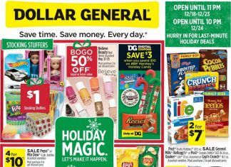 Dollar General Weekly Ad Dec 20 – Dec 26, 2020