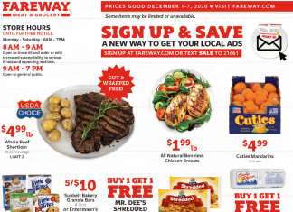 Fareway Weekly Ad Dec 01 – Dec 07, 2020