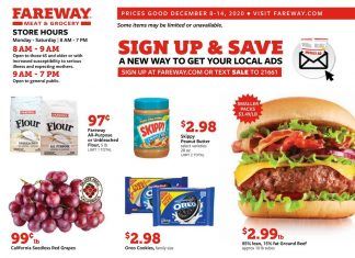 Fareway Weekly Ad Dec 08 – Dec 14, 2020