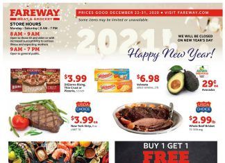 Fareway Weekly Ad Dec 22 – Dec 31, 2020
