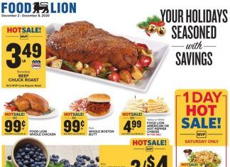 Food Lion Weekly Ad Dec 02 – Dec 08, 2020