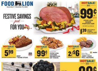 Food Lion Weekly Ad Dec 09 – Dec 15, 2020