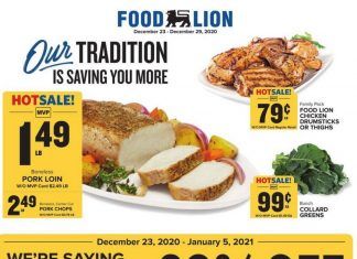 Food Lion Weekly Ad Dec 23 – Dec 29, 2020