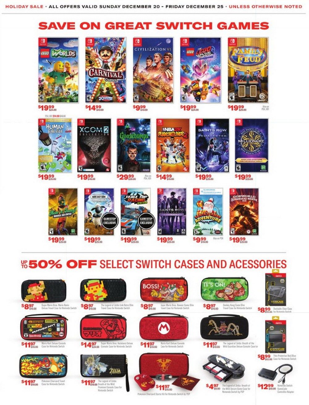 GameStop Holiday Sale Dec 20 Dec 25, 2020