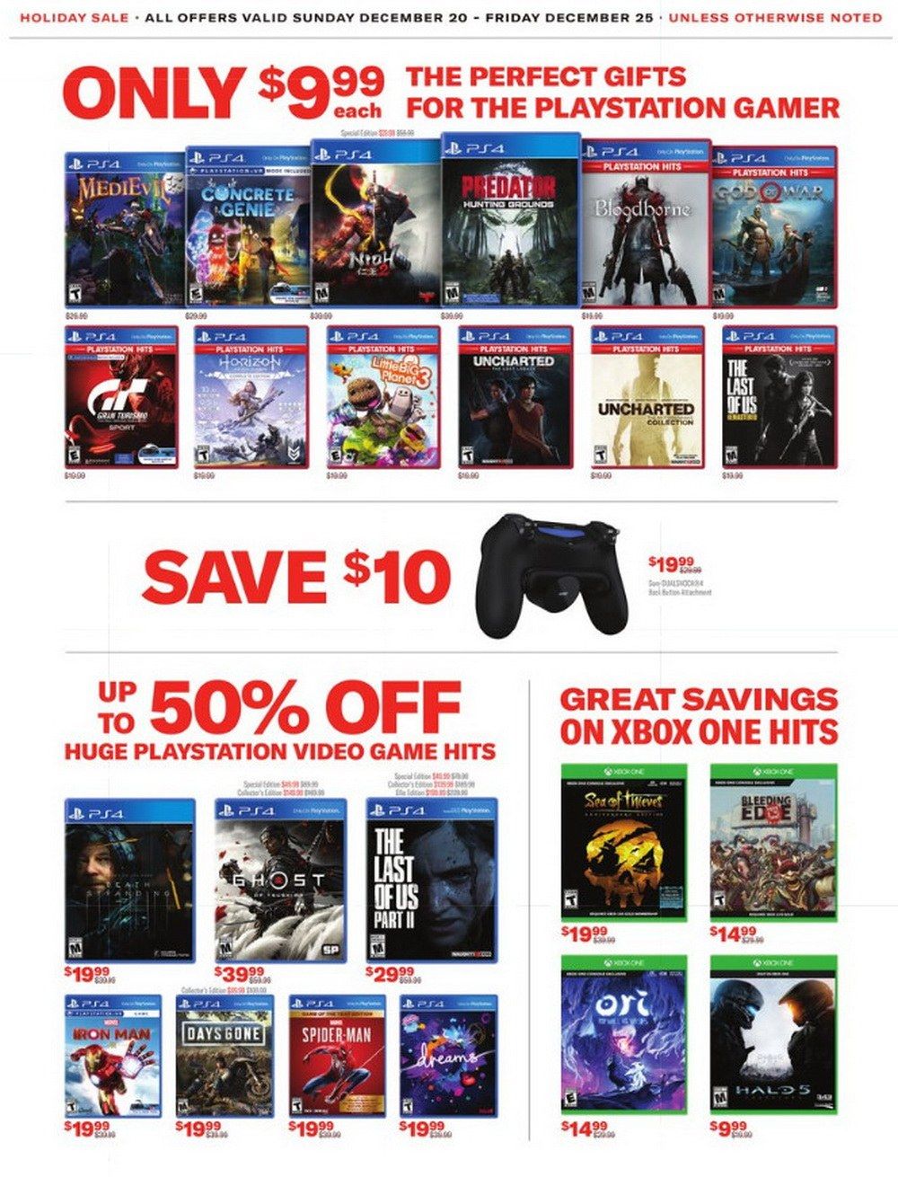 GameStop Holiday Sale Dec 20 Dec 25, 2020