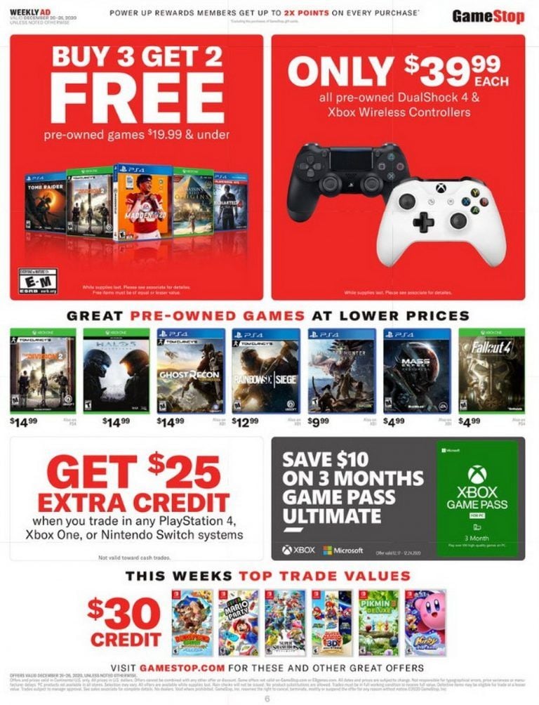 GameStop Weekly Ad Dec 20 Dec 26, 2020