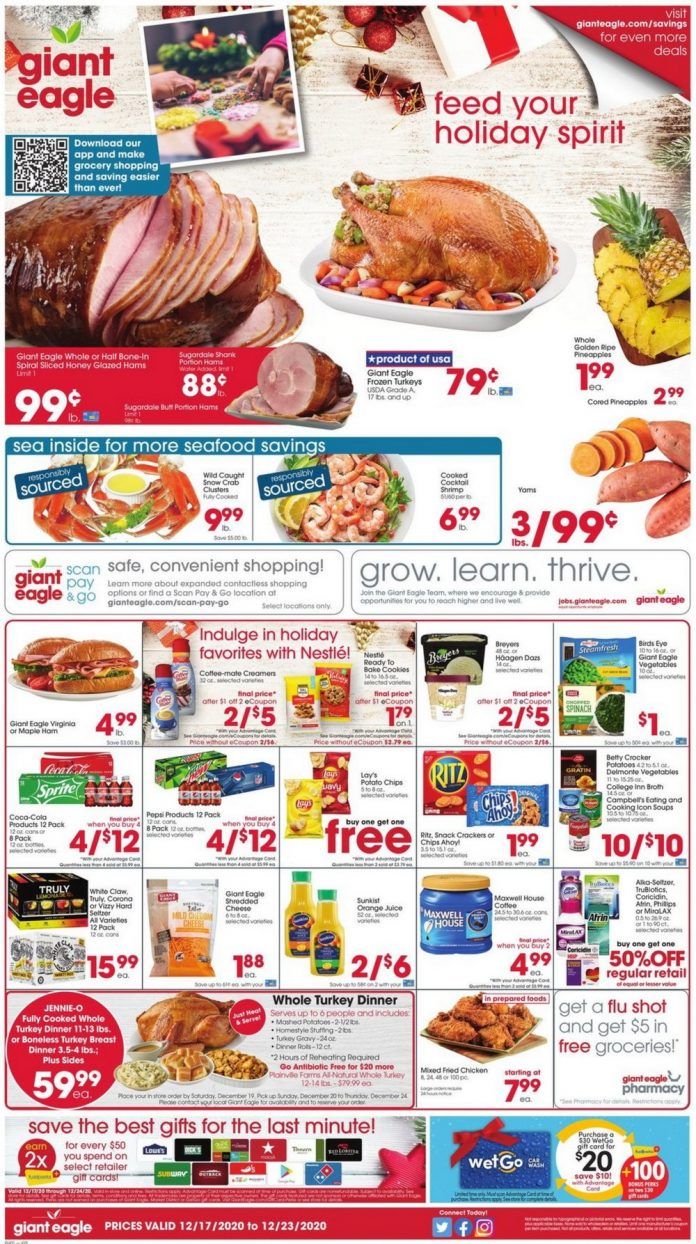 Giant Eagle Weekly Ad Dec 17 Dec 23, 2020