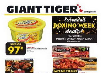 Giant Tiger Weekly Ad Dec 30, 2020 – Jan 05, 2021