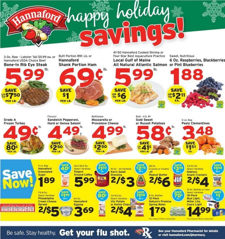 Hannaford Weekly Ad Dec 13 Dec 19, 2020