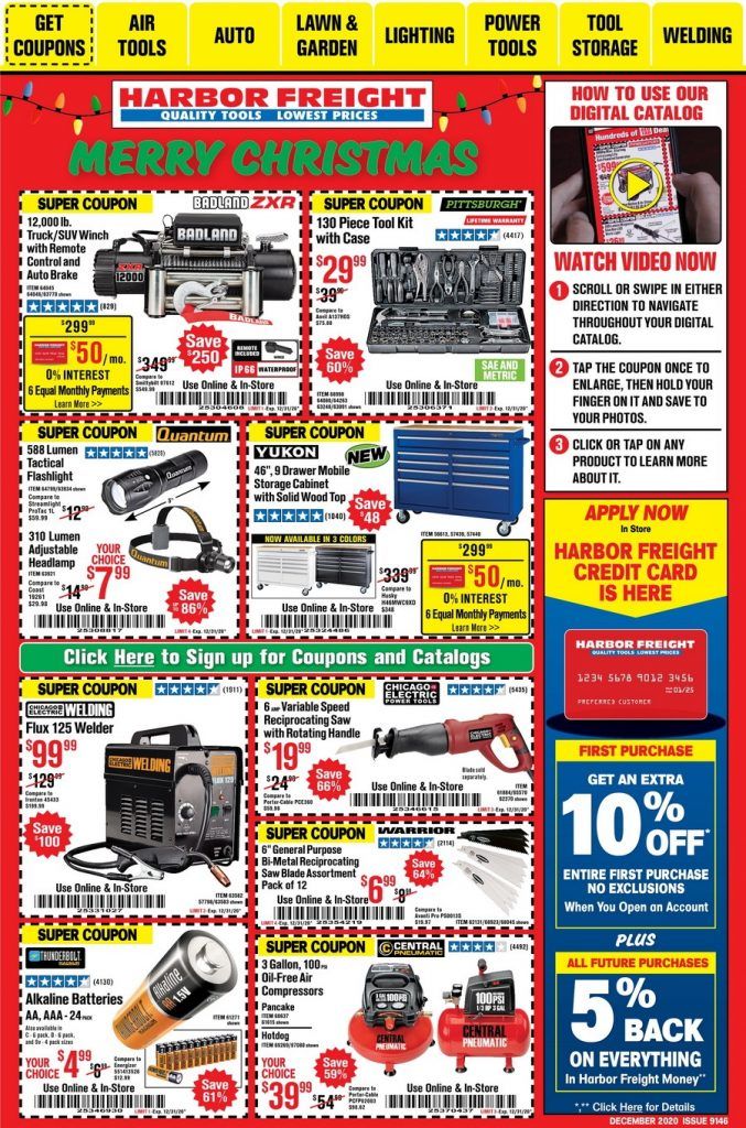 Harbor Freight Flyer Sale Dec 01 Dec 30, 2020