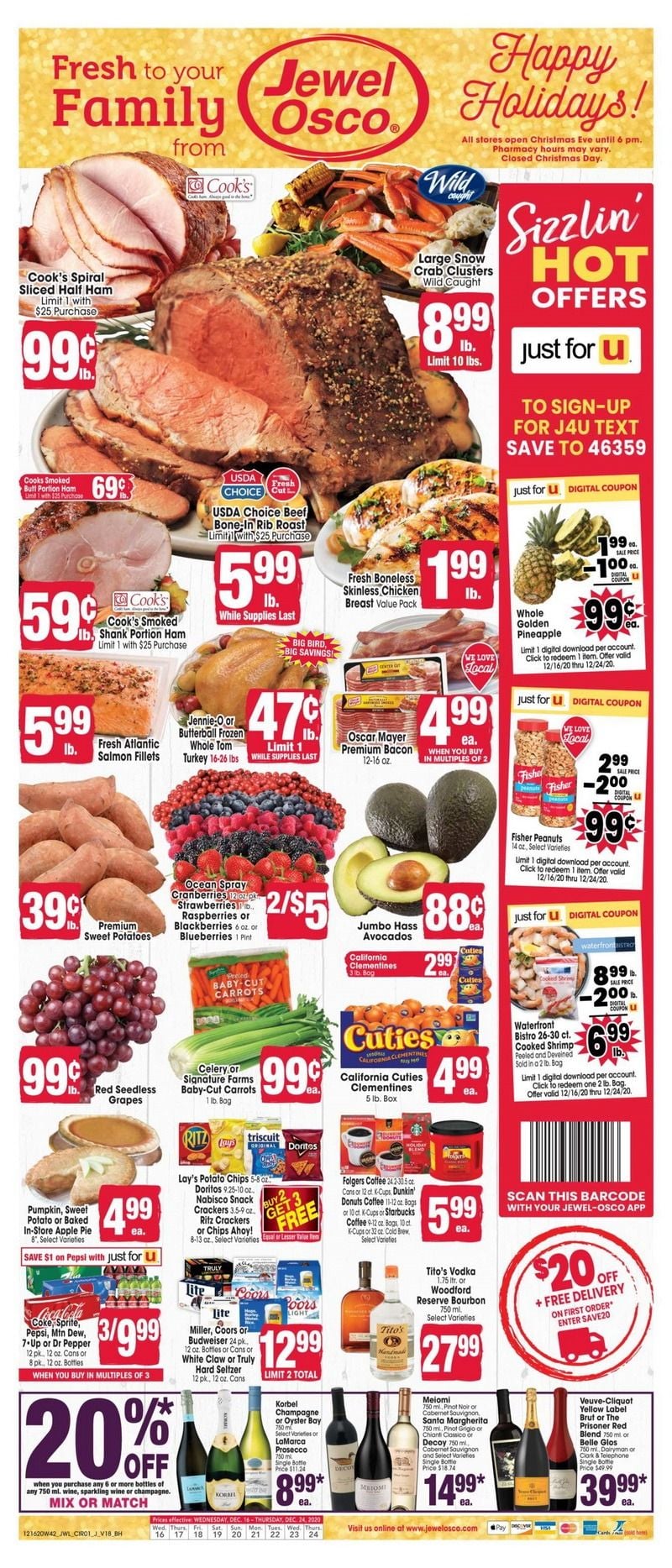 Jewel Osco Weekly Ad Dec 16 Dec 24, 2020