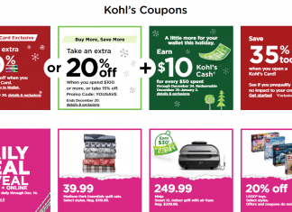 Kohls Coupons Sale Until Dec 20, 2020