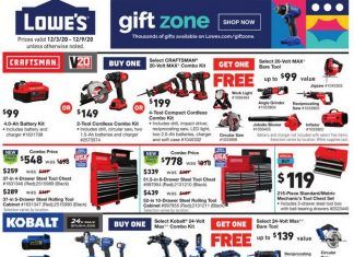 Lowe’s Weekly Ad Dec 03 – Dec 09, 2020