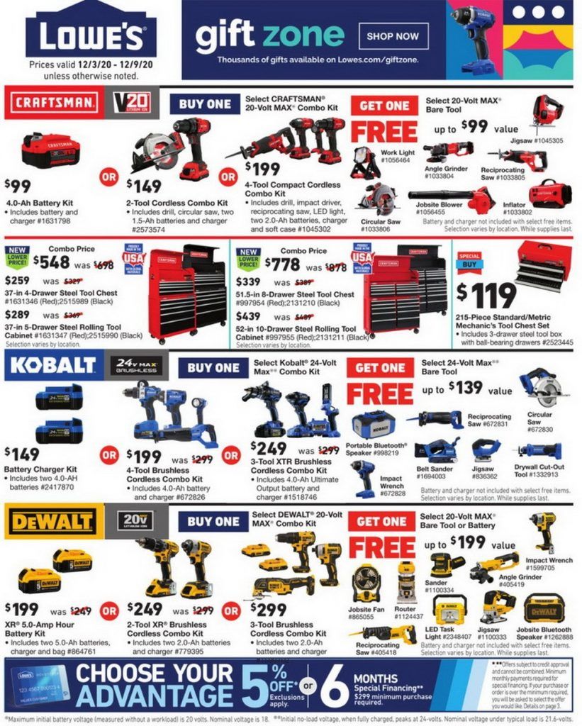 Lowe's Weekly Ad Dec 03 Dec 09, 2020