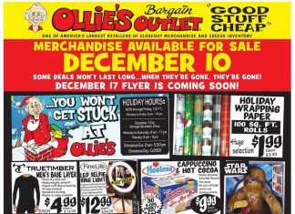 Ollie’s Weekly Ad Dec 10 – Dec 16, 2020
