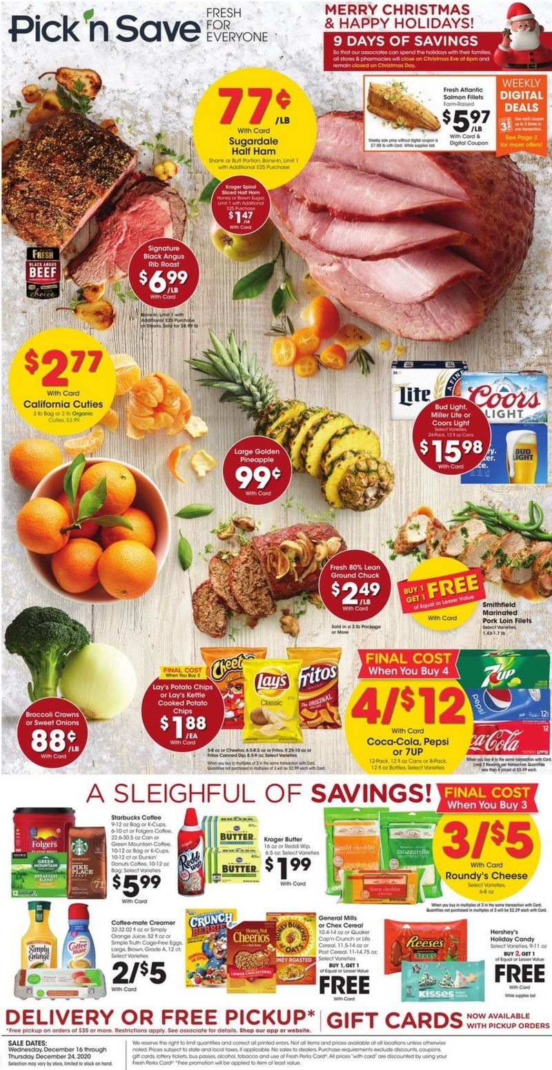 Pick 'n Save Weekly Ad Dec 16 Dec 24, 2020
