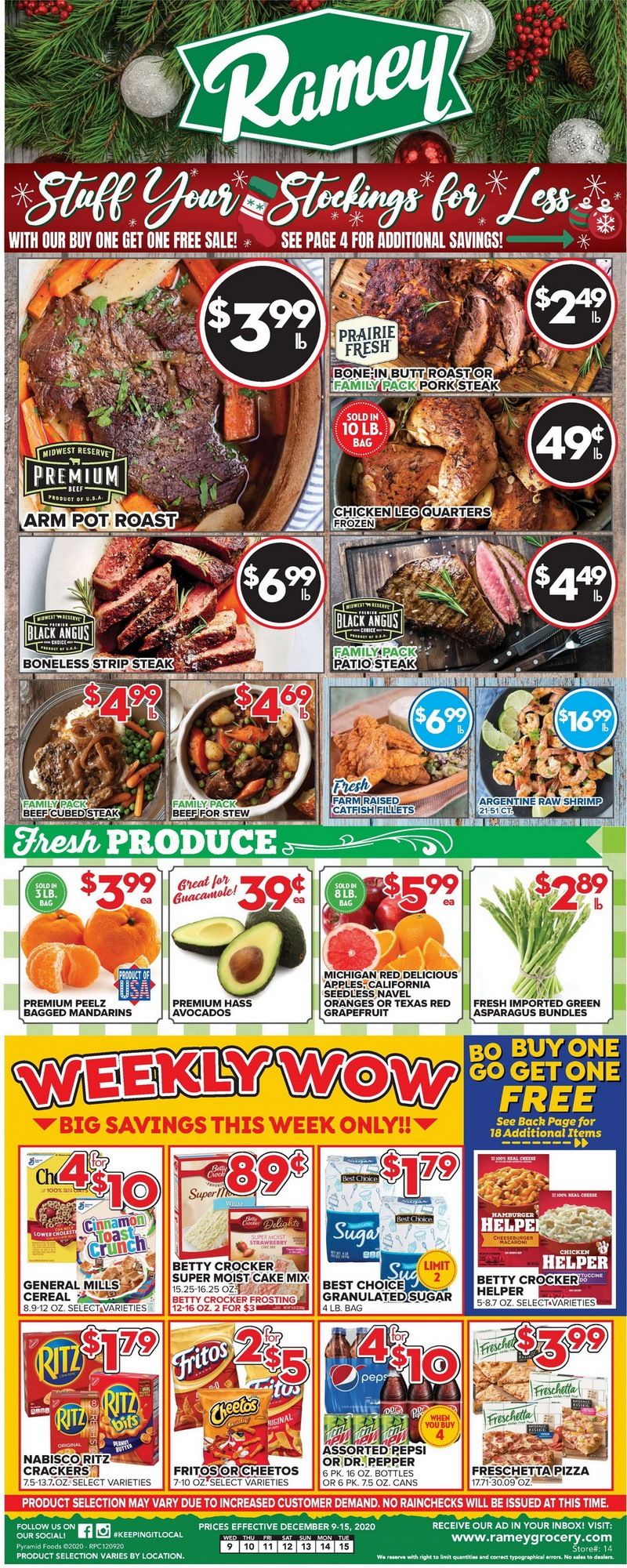 Price Cutter Weekly Ad Dec 09 Dec 15, 2020