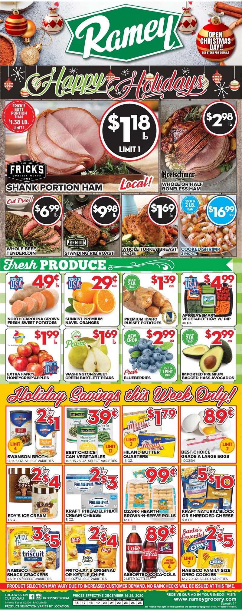 Price Cutter Weekly Ad Dec 16 Dec 25, 2020