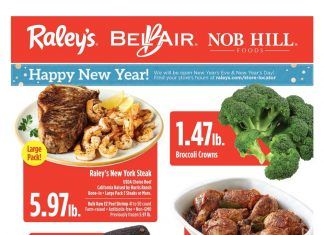 Raley’s Supermarkets Weekly Ad Dec 30, 2020 – Jan 05, 2021
