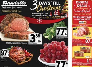 Randalls Christmas Ad Dec 23 – Dec 25, 2020